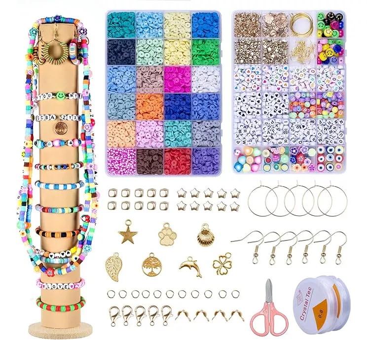 kit Para Hacer Pulseras Collar Set Cuentas Bricolaje 5600pcs