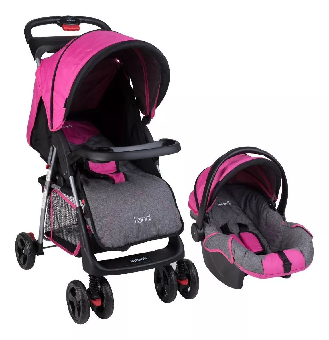 Carriola Plegable Lenni Sistema De Viaje Fucsia Infanti