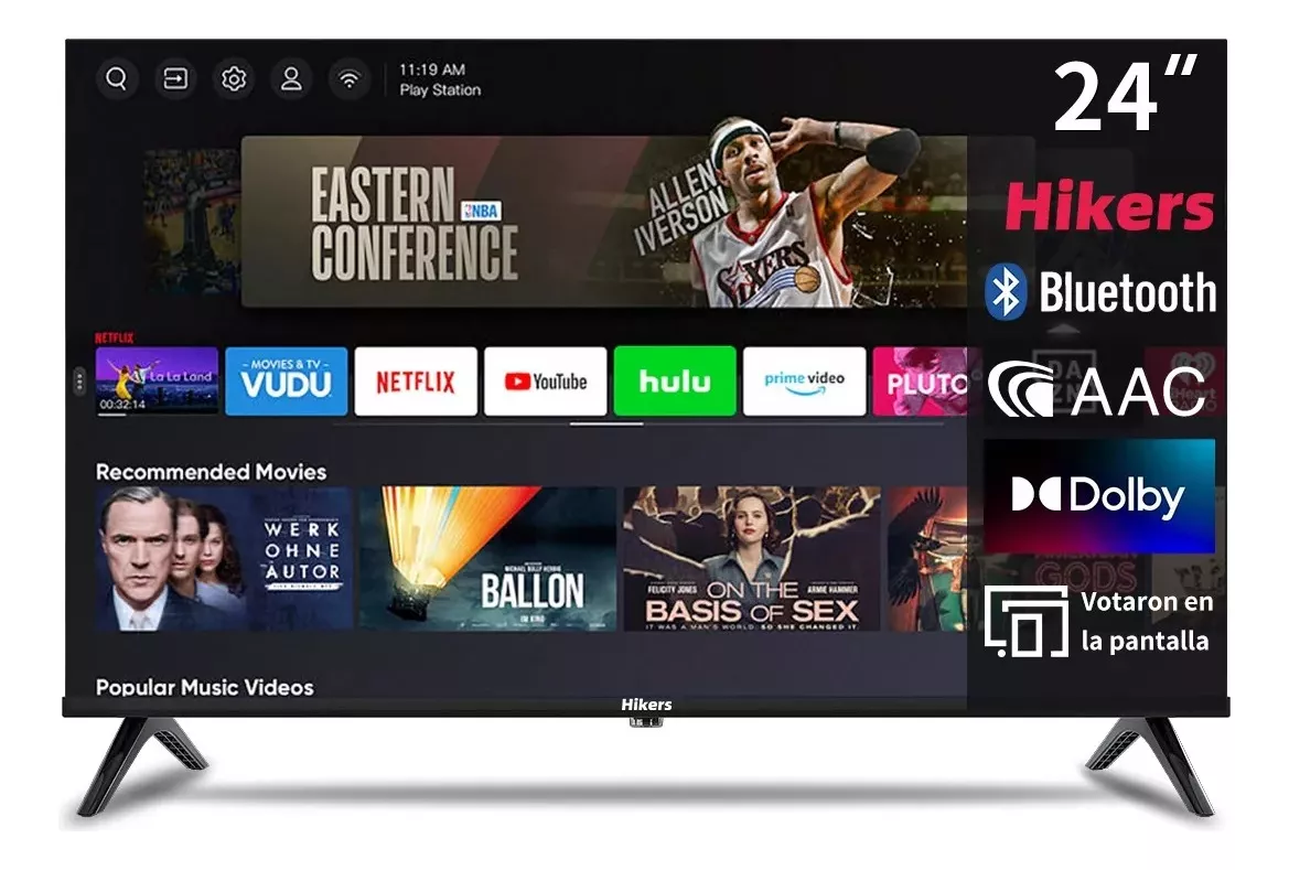Smart Tv Screen 24 Inch Hikers Android Tv Led Hd