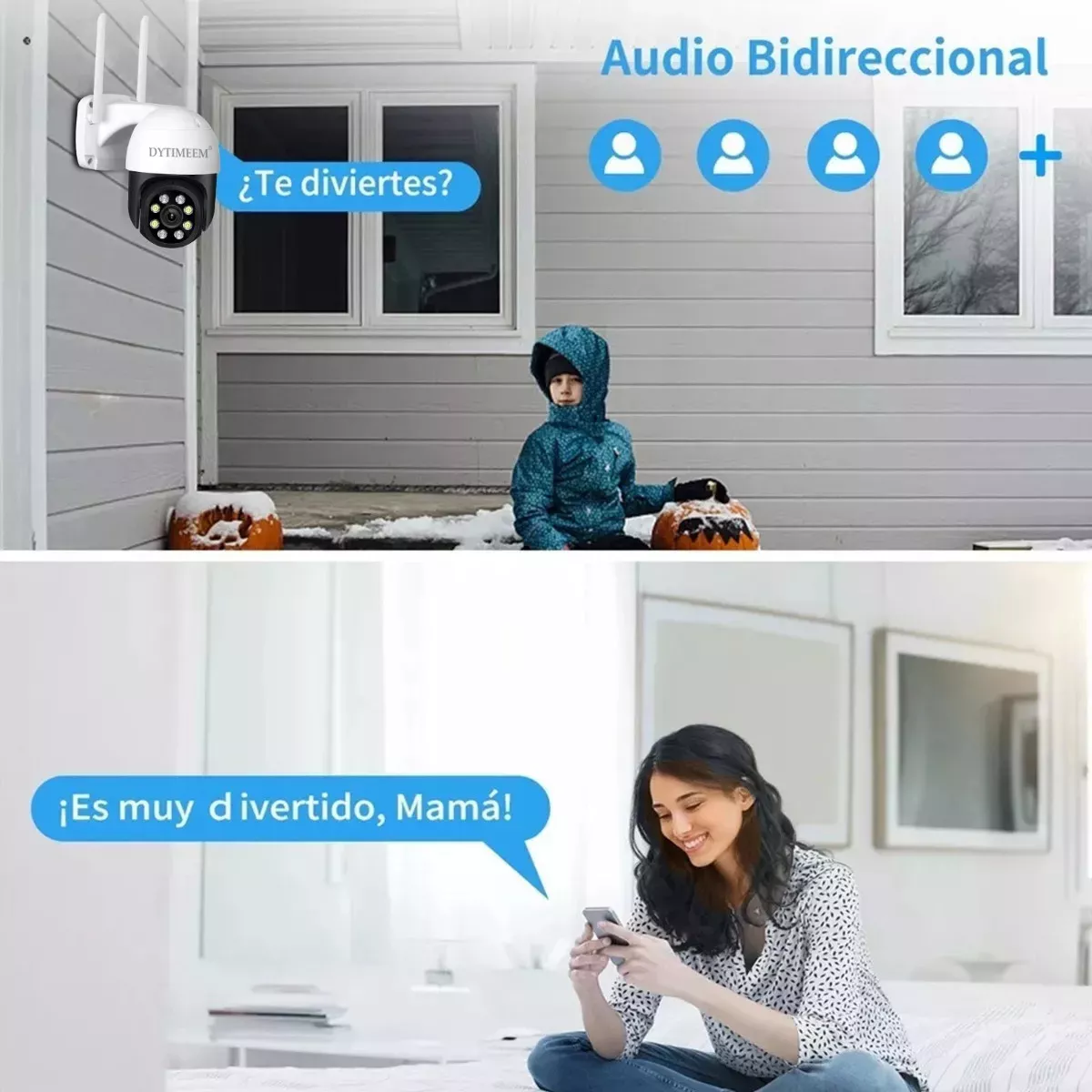 Dytimeem kit Vigilancia 4 Cámaras Ptz 1080p Y Nvr
