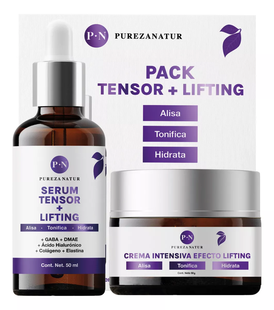 paquete Tensor + Lifting Serum Tensor Y Crema Lifting Intensiva Todo Tipo De Piel 1 Serum Tensor Lifting 50ml Y Una Crema Tensora 50g