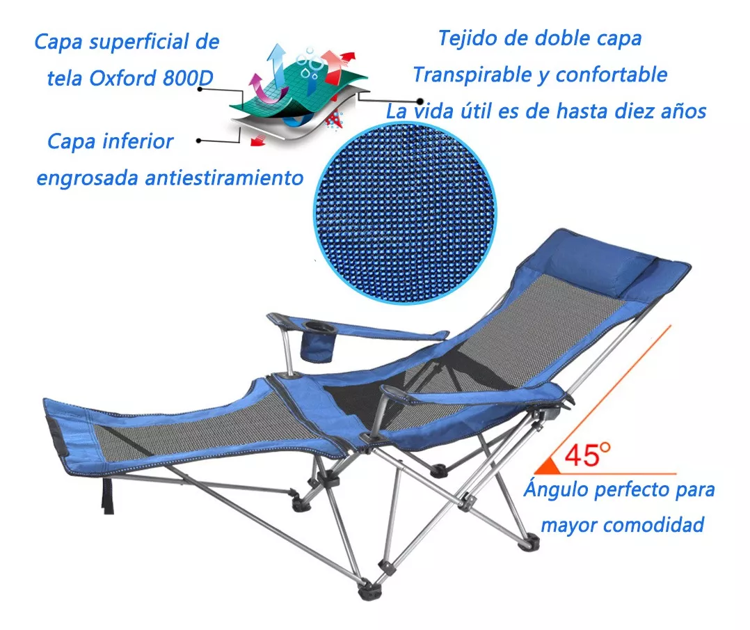 Silla Plegable Camping Silla De Playa Plegable Silla Camping