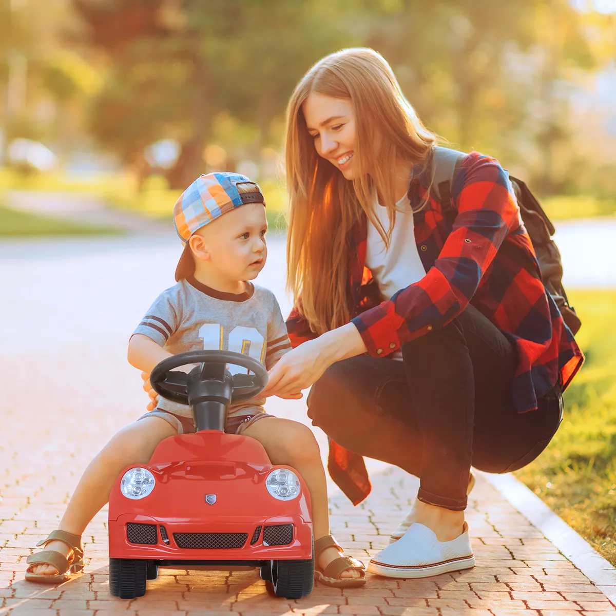 Carrito Montable Infantil Para Niños Con Luces Y Musica