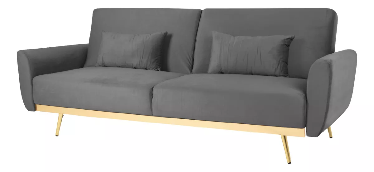 Sofá Cama Silla Sillón Plegable Sala Moderna Velvet + Cojín
