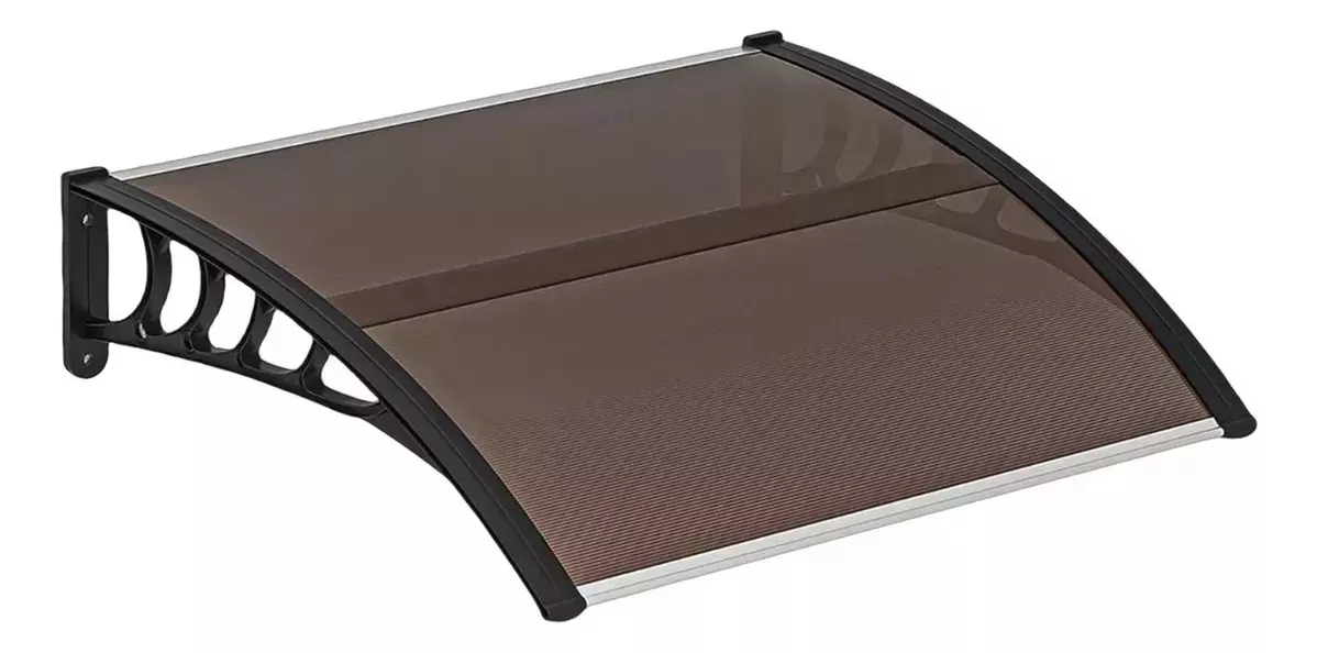 T120 X 80cmtoldo Techo Para Puerta Ventana De Policarbonato