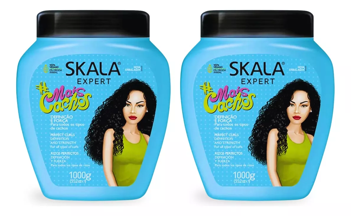 Crema Skala #mais Cachos Para Rizos paquete 2tarros De 1kg