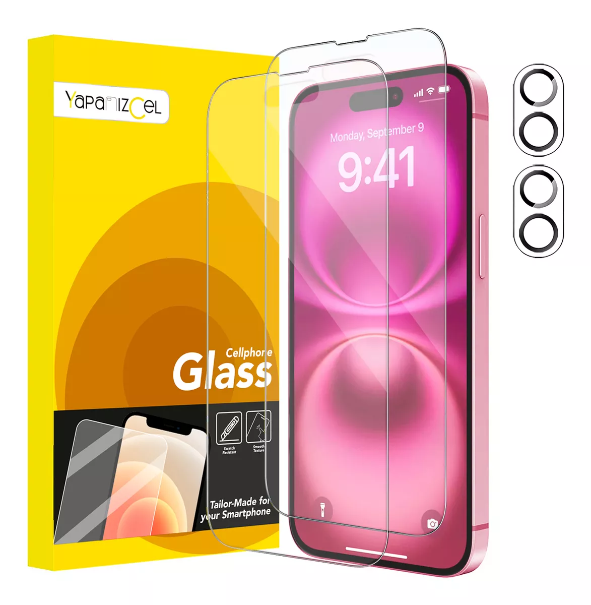 paquete 2 Unidades Mica Cristal Templado + 2 Micas Para Cámara