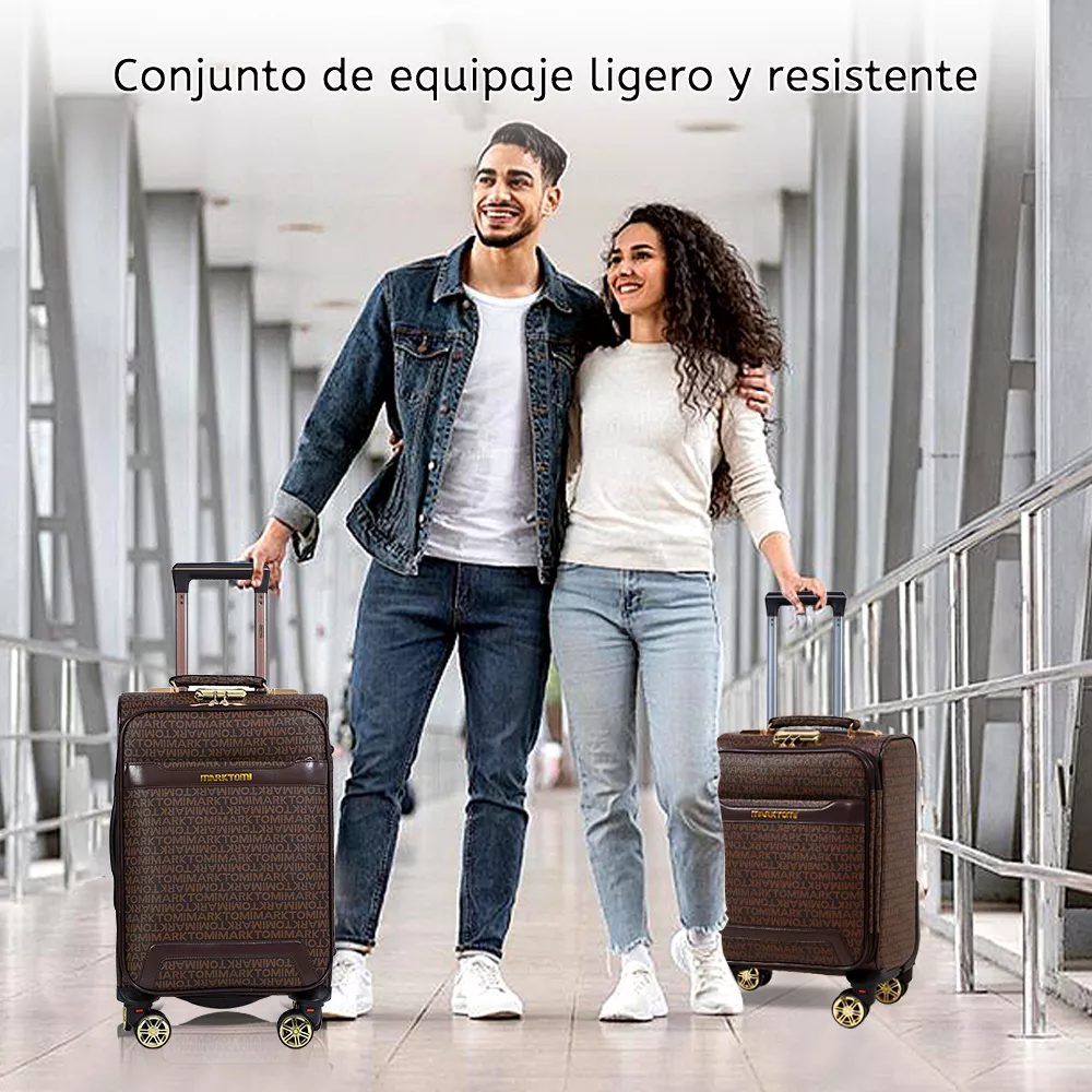Set 2 Maletas kit Viaje Mano 18+20in Maletas De Viaje 10 Kg