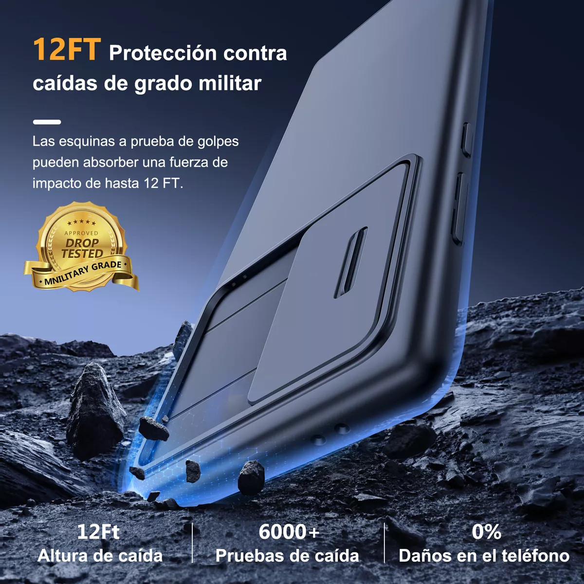 Funda Para Samsung S24 Ultra + Deslizante Cámara funda 2 Mica