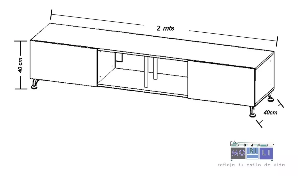 Centro De Entretenimiento Tv,hogare,london, Mueble Tv 90, Rg