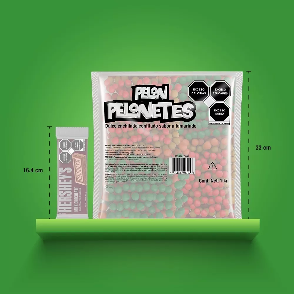 Dulce Pelonetes Pelon Pelo Rico Bolsa 1kg
