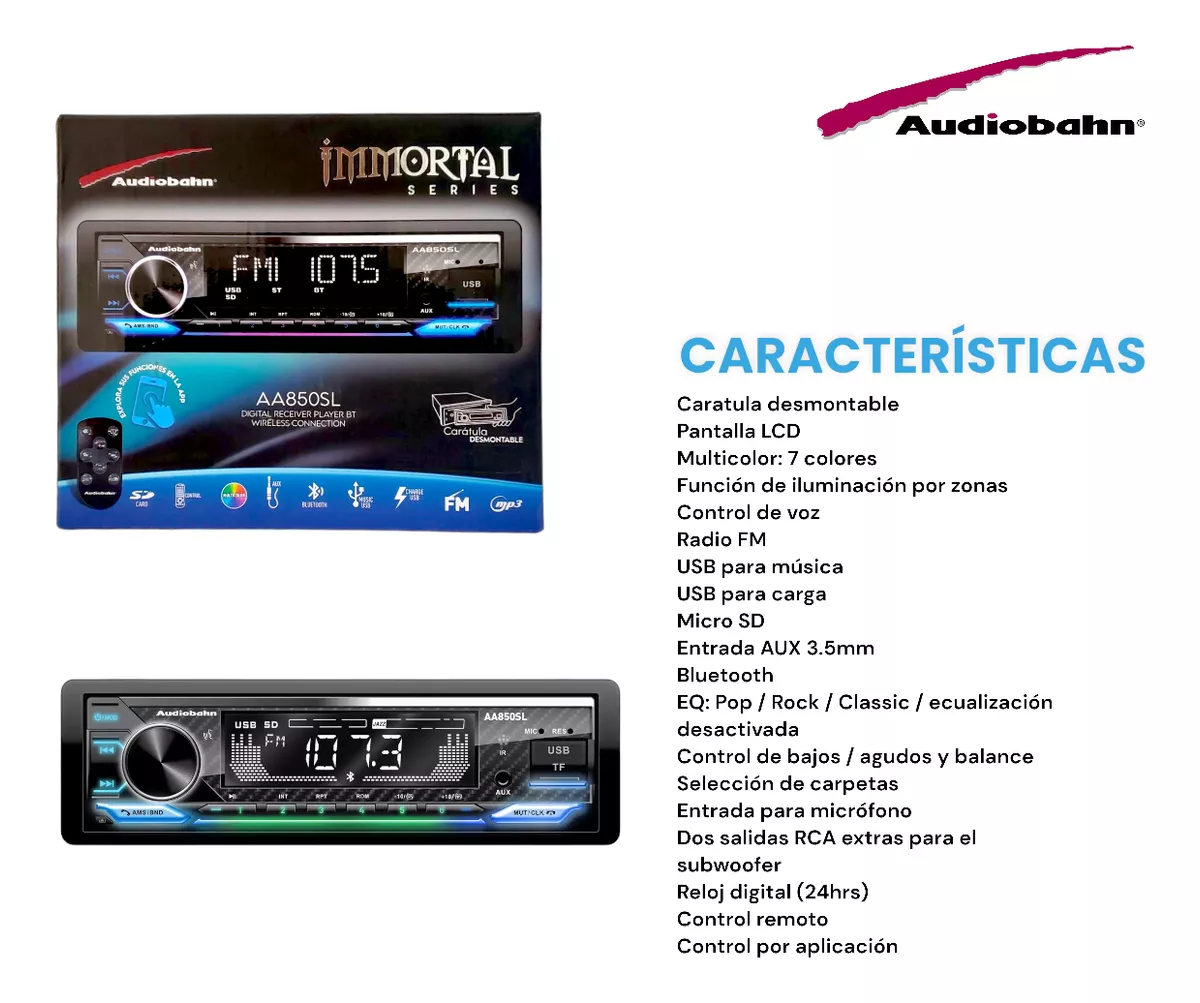 kit Autoestéreo Bluetooth 1 Din + Bocinas 6.5 + Bocinas 6x9