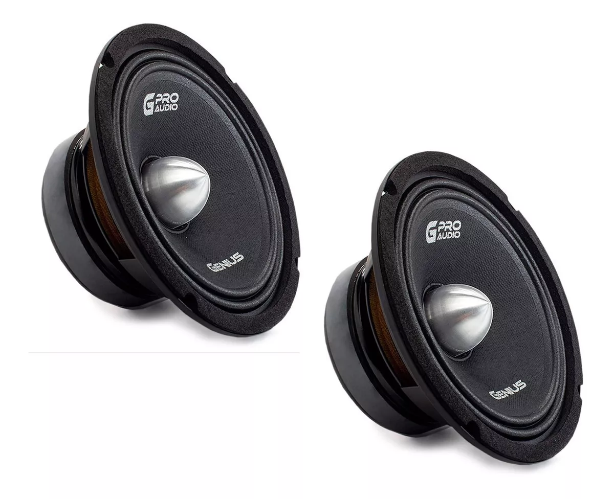 Gpro-m1465b Genius Audio Par Medios Rangos 6.5 Bullet Alumin