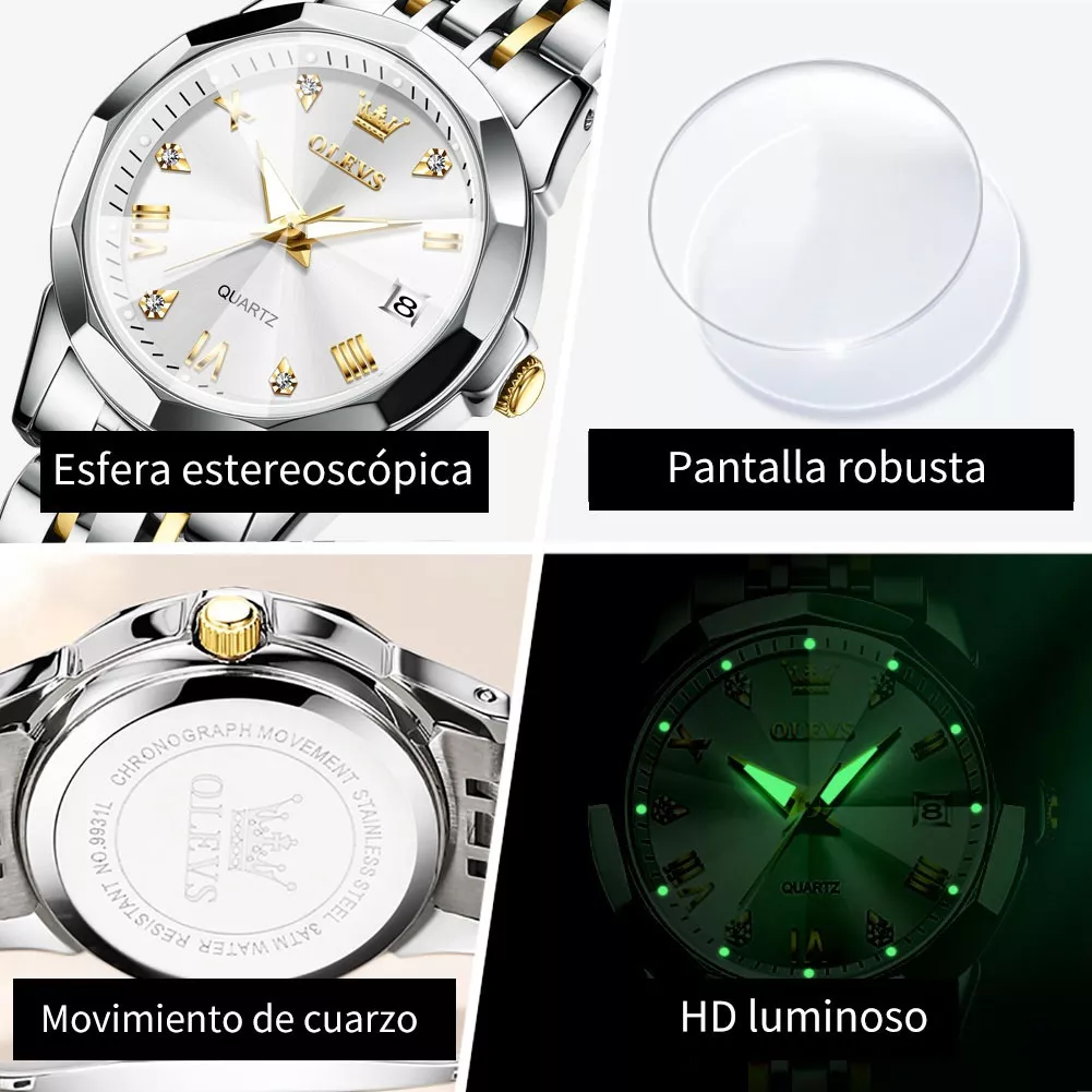 Reloj Pulsera Olevs 9931 Para Mujer
