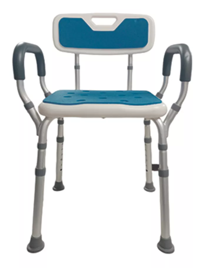 Silla Ducha Baño Ajustable Brazos Respaldo 140 Kg Envio Grat