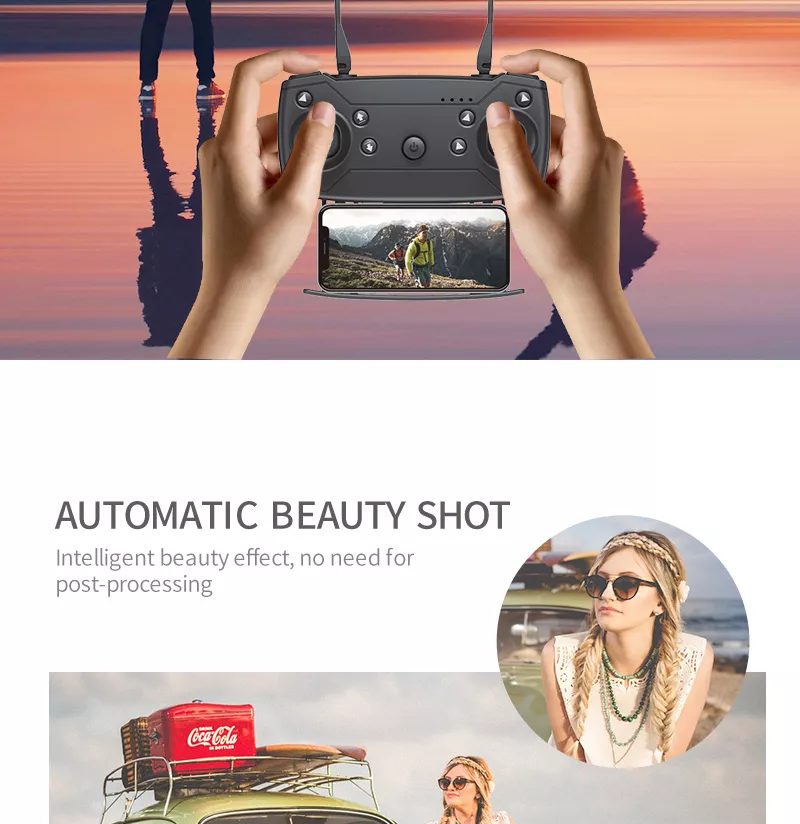 Drone Plegable E88 Pro Con Control Remoto De Cámara 4k