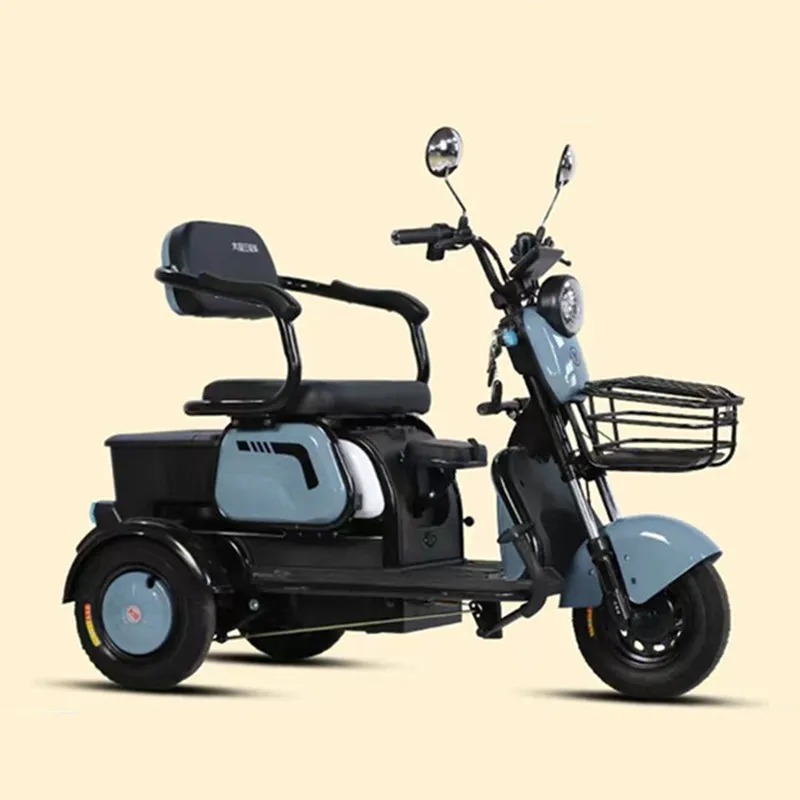 Triciclo Eléctrico Recreativo 60V 650W Triciclo Eléctrico para Pasajeros para Adultos