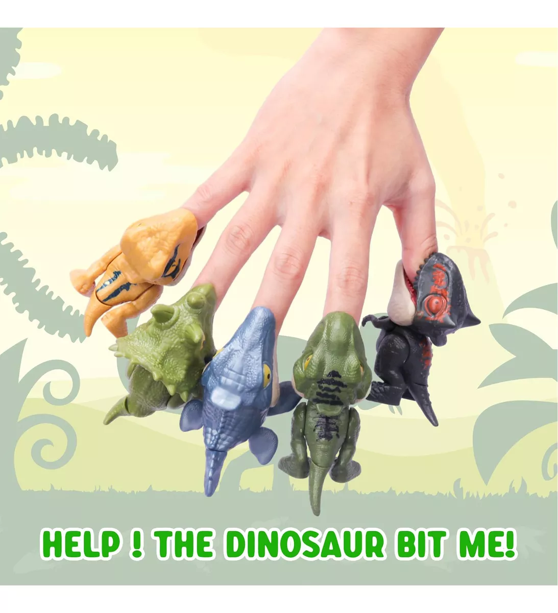 Dedos Dinosaurio Juguetes De Que Se Estira Para Paquete10pcs