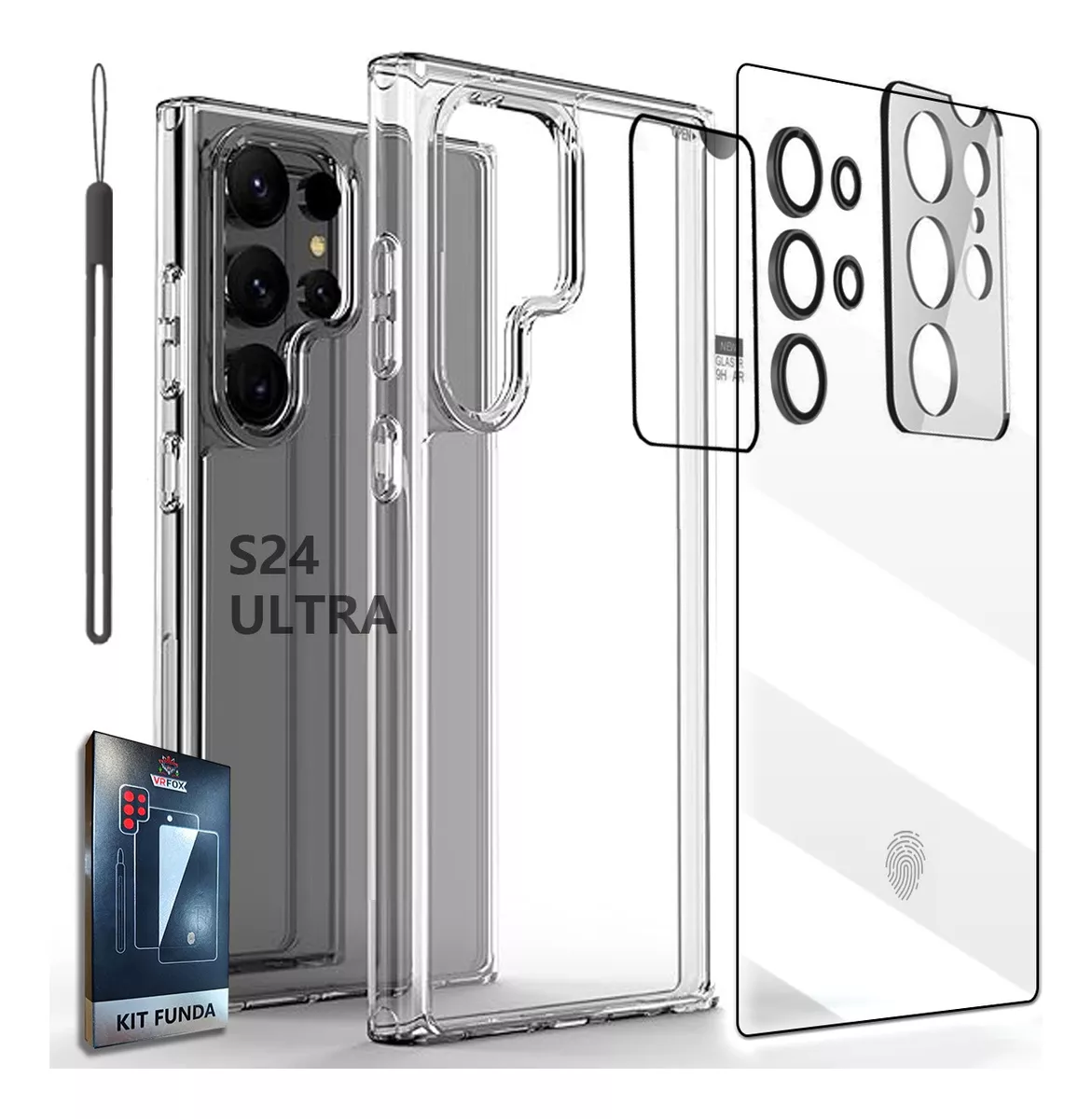 kit Funda Transparente Para Serie Samsung Galaxy S +micas Hd