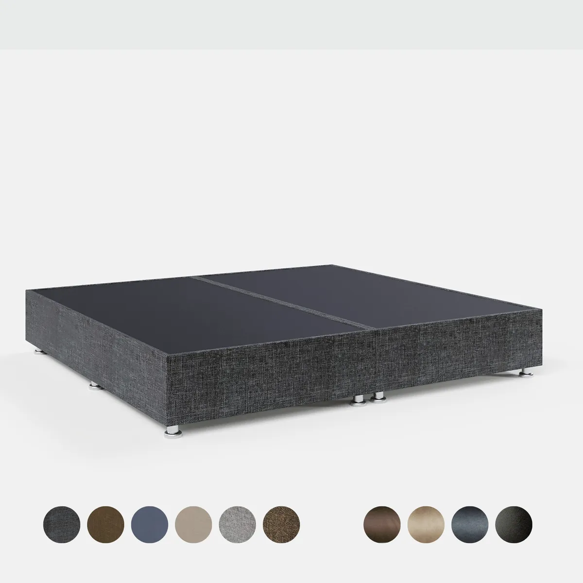 Base Cama Box De Madera Con Tapiz King tama&ntilde;o Super Precio