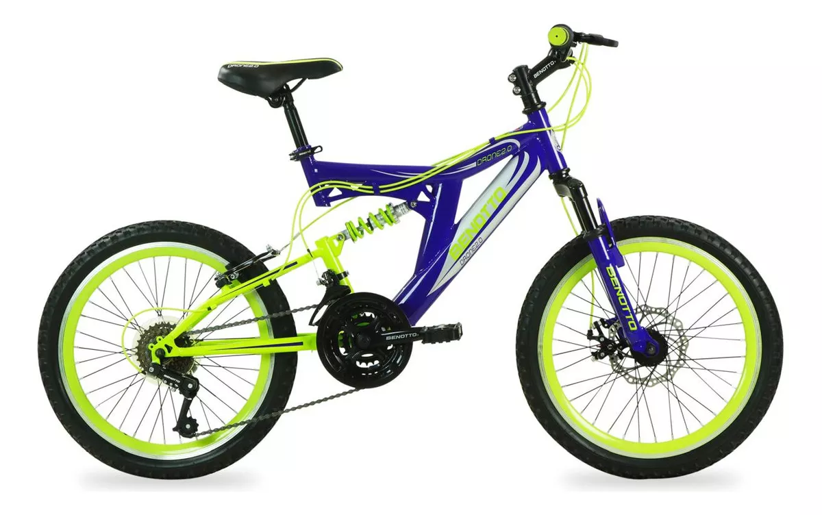 Bicicleta Benotto Monta&ntilde;a Drone 2.0 Rodada 20 21v color Azul