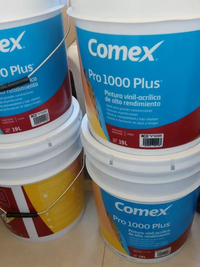 Comex Pro 1000 plus pintura acrílica blanco 19L