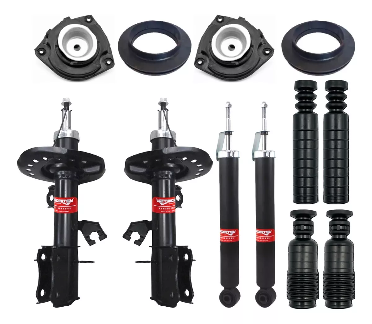 kit Amortiguadores C/Bases Y Gomas P/Sentra 1.8l 2013-2020