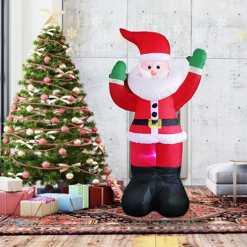 Regalos Navideños Santa Claus Inflable Navidad Muñeca 1.8m