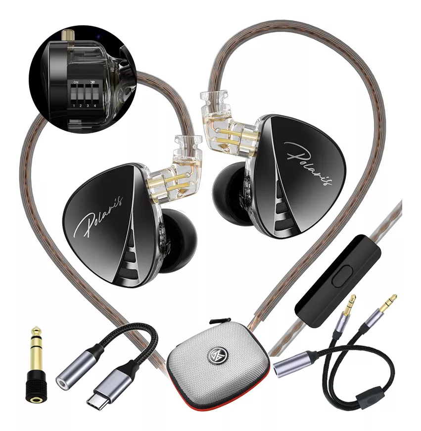 Monitores De Auriculares Cca Polaris Sintonizados Con Mic
