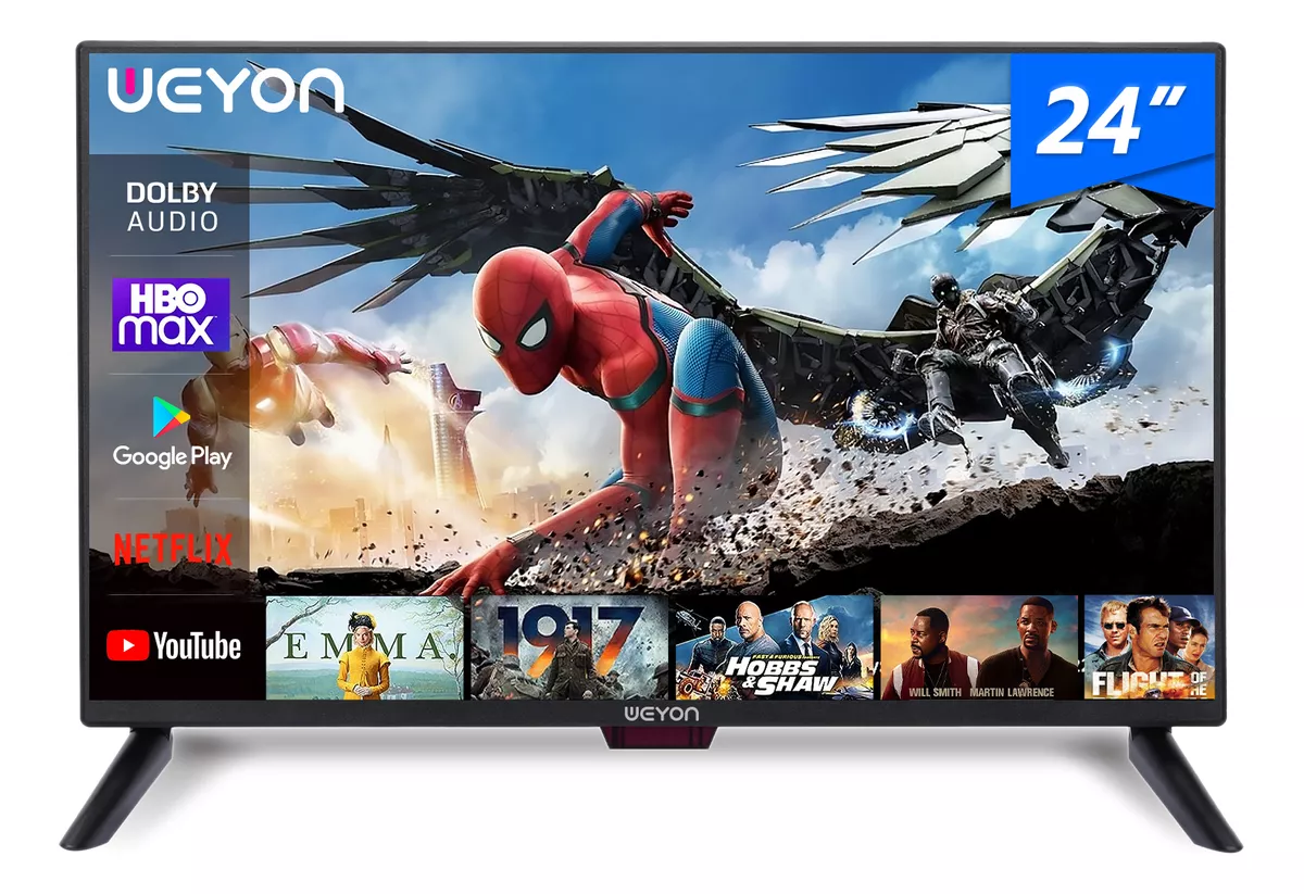 Pantalla Smart Tv 24 Pulgadas Weyon Android Led Hd 24wdsnmx (Reacondicionado)