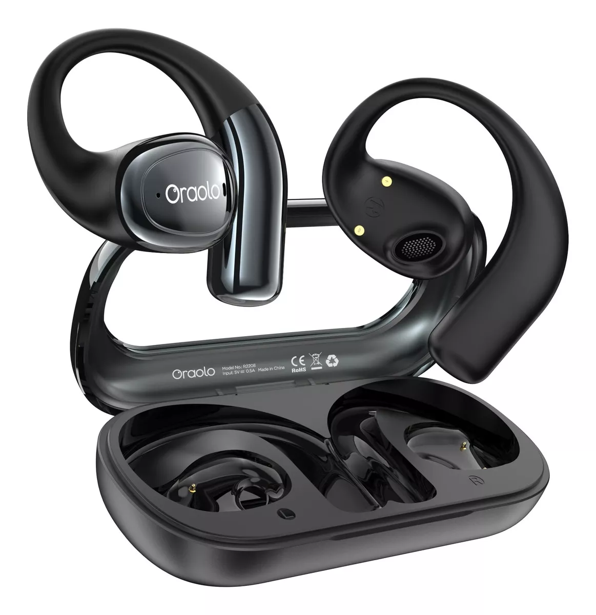Bugani Audifonos Inalambricos Bluetooth Gamer Impermeable Ipx5 Con Micr&oacute;fono Hd Integrado Auriculares Enc Cancelaci&oacute;n Del Ruido Earbuds Bluetooth Headphones Deportivos Open-ear Headset