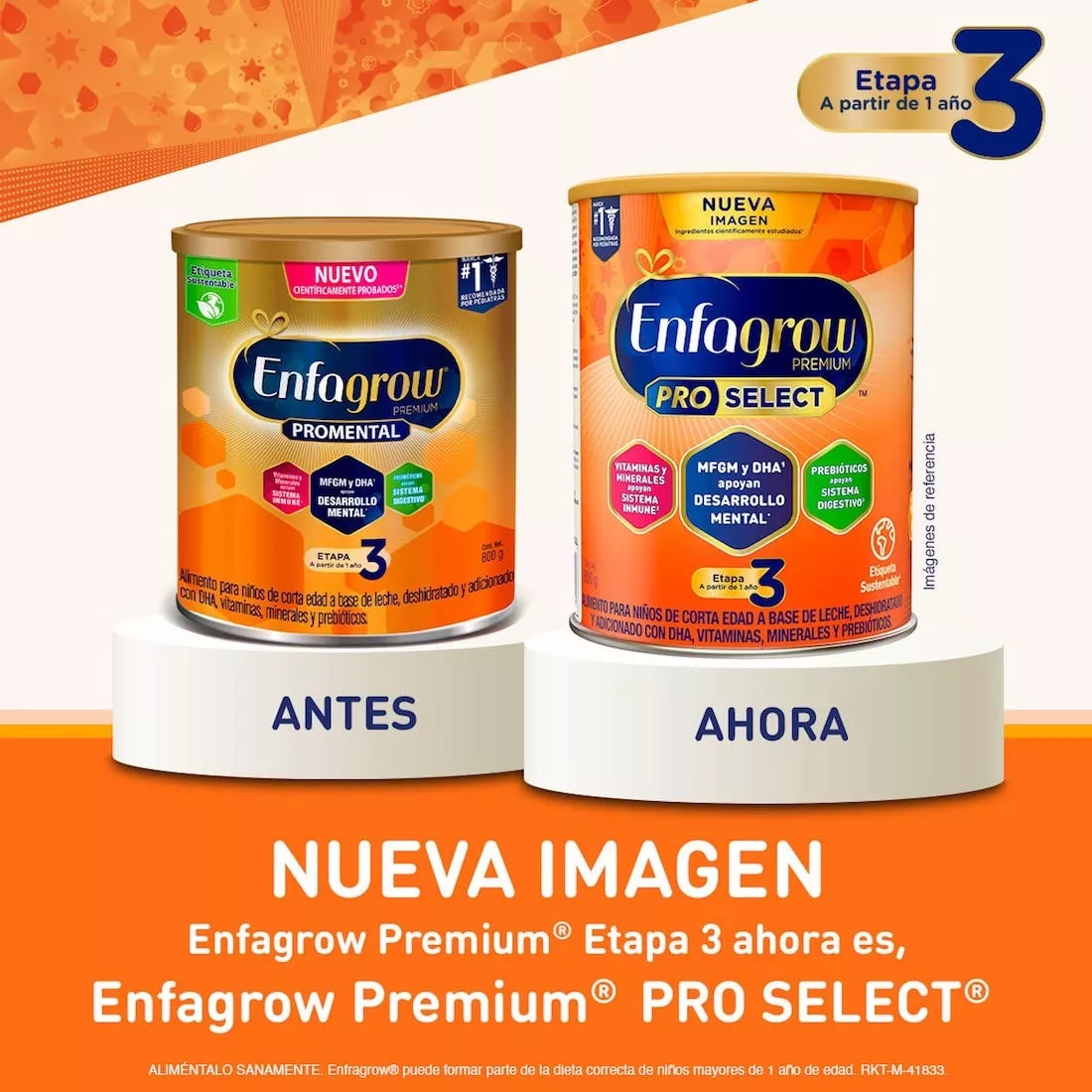 Alimento Lácteo Enfagrow Etapa 3 paquete X2 2.6 Kg