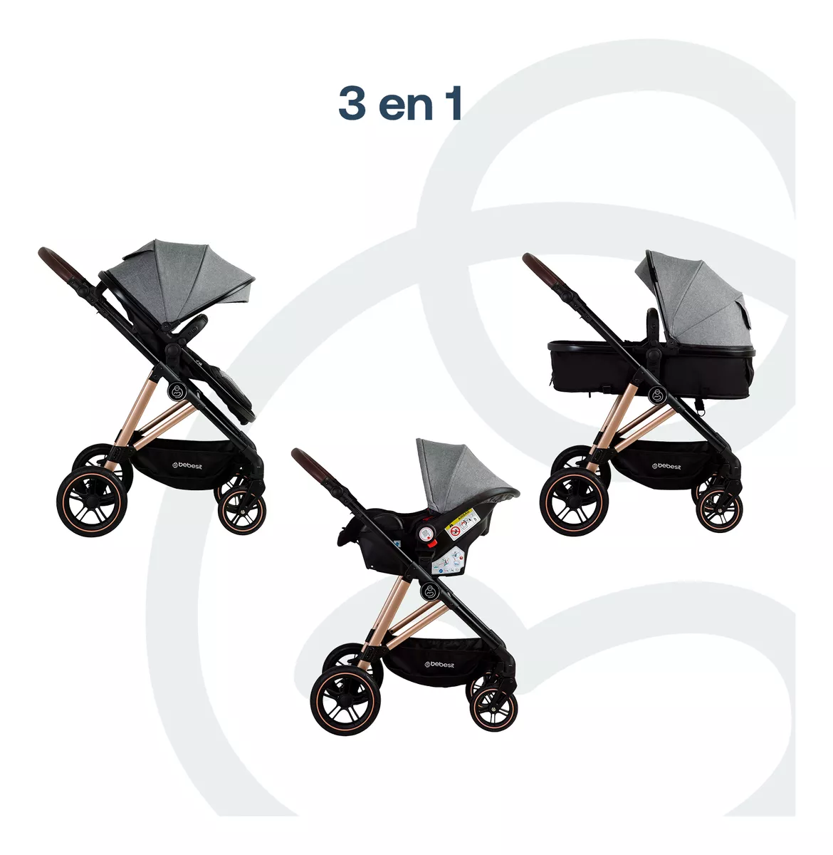 Travel System Bebesit Neo Carriola Infantil Silla De Coche