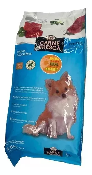 Alimento Croqueta Carne Fresca Mini Adulto Raza Pequeña 15kg