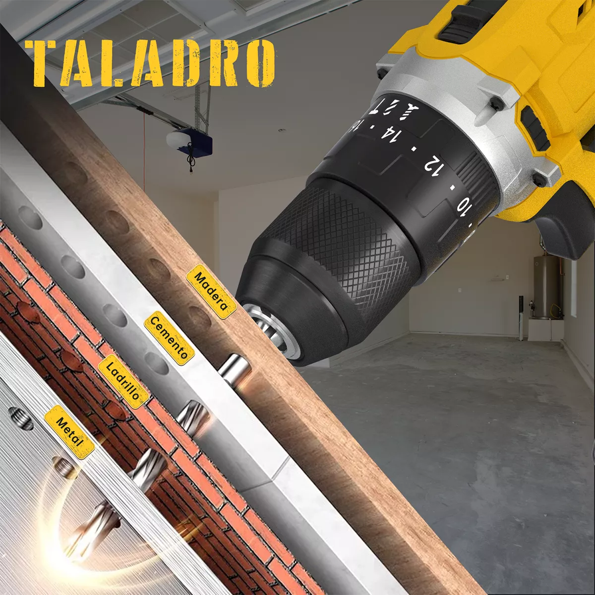 Taladros Rotomartillo Inalámbricos Sidsys Impacto 2 Baterías