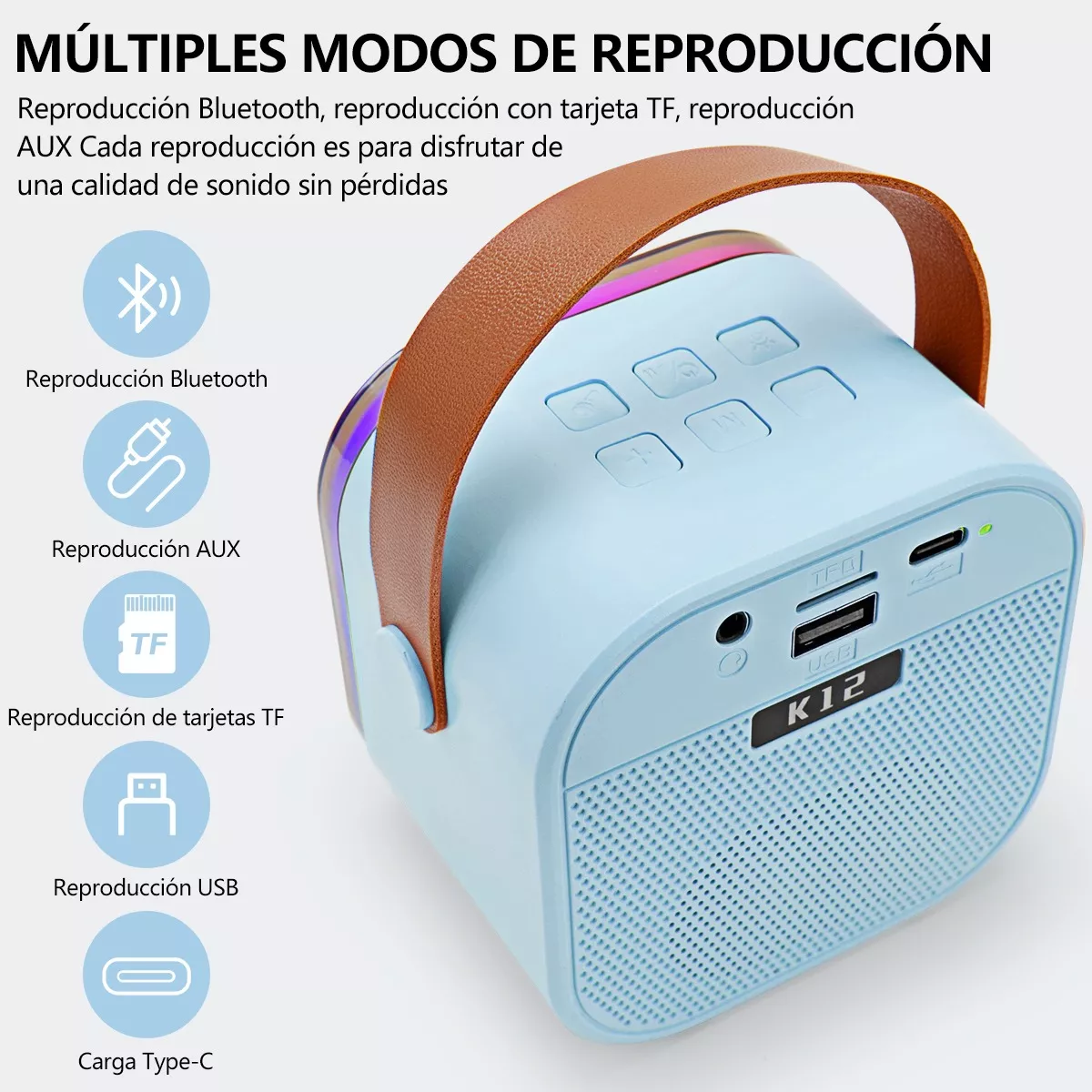 Karaoke Para Niños Con 2 Micrófonos Inalámbricos Y Bocina