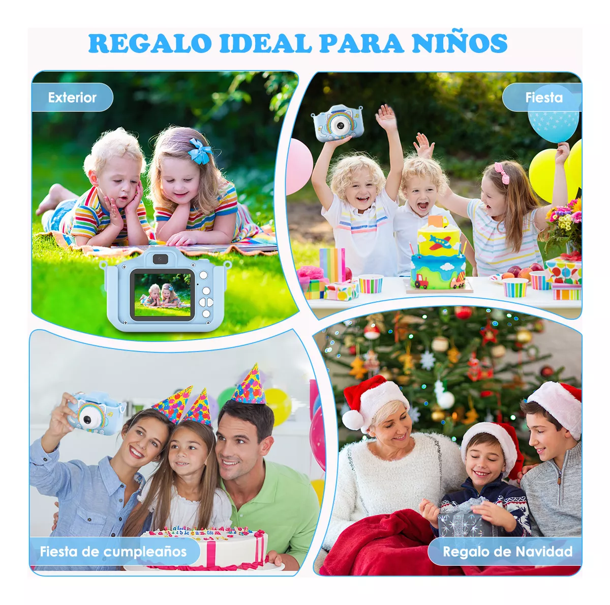 Cámara Digital Hd Para Niños Juguete Foto Video Con 32gb Sd