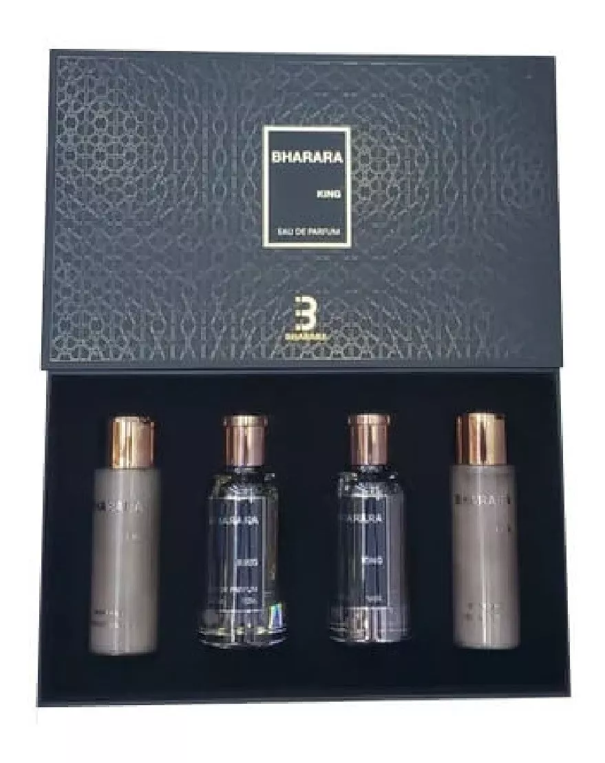 Perfume Bharara King 100ml Edp + Sg + Bl + Como Conjunto