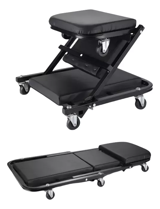 Cama Deslizante Mecanico De 36 Pulgadas 150kg 6 Ruedas Negro
