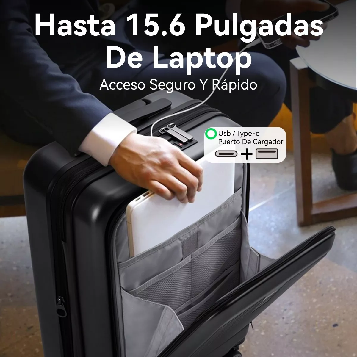 Maleta De Mano Con Mochila Laptop Equipaje Cabina Viaje Tsa