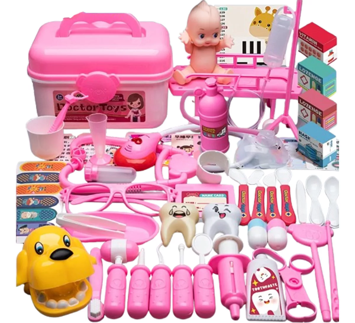 Juguete Medico Educar De Doctor Ni&ntilde;o Navidad Regalo 63 Pcs