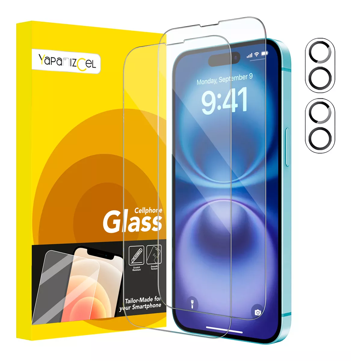 paquete 2 Unidades Mica Cristal Templado + 2 Micas Para Cámara