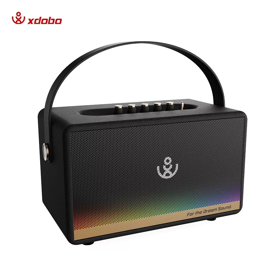 Bocina Bluetooth Xdobo Mirage 130w Con Micrófonos Luz Rgb