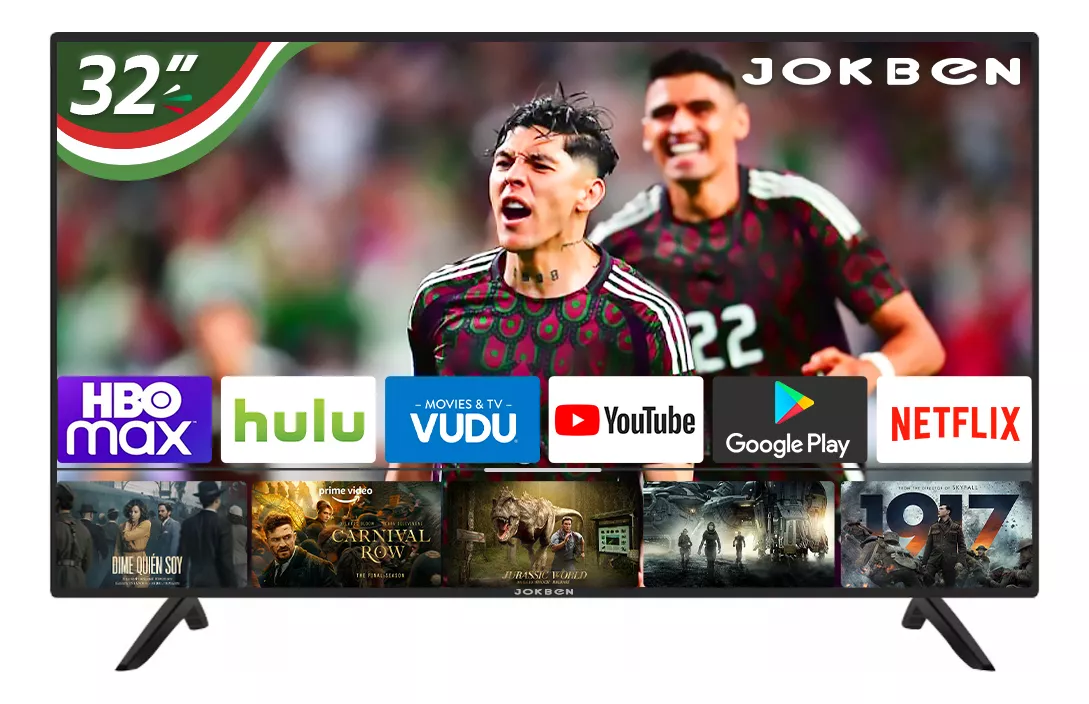 Smart Tv Pantalla 32 Pulgadas Android Tv Jokben Televisores JOKBEN32-BT1 Negro