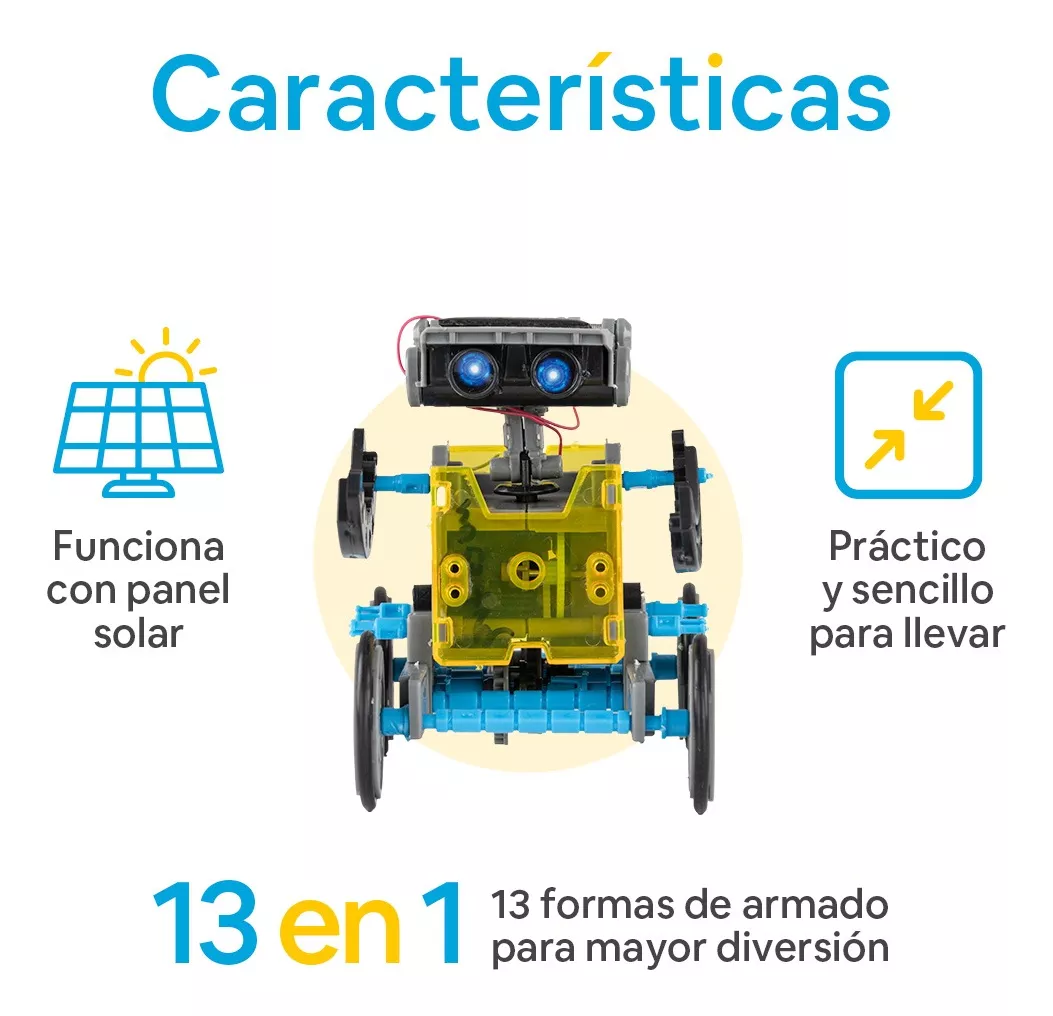 Robot De Juguete kit Solar Educativo Armable Para Niños