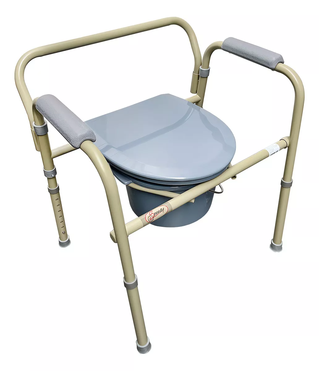 Silla Cómodo Aumento Para Baño Ducha Plegable 3 En 1 Anciano Medimetrics SPC6002