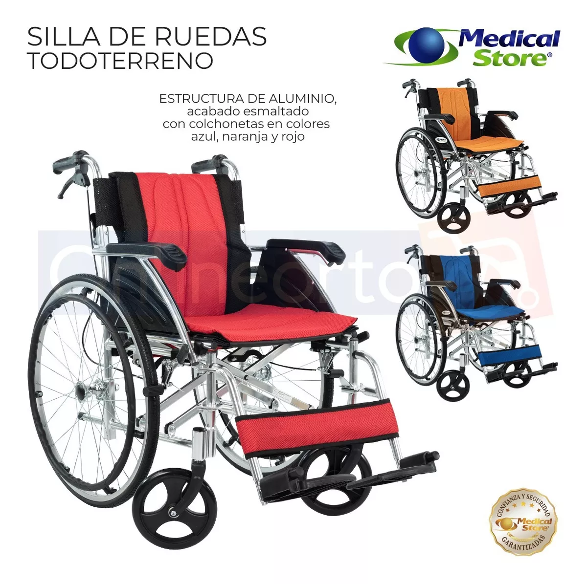 Silla De Ruedas Plegable Aluminio Descansapies Envio Gratis