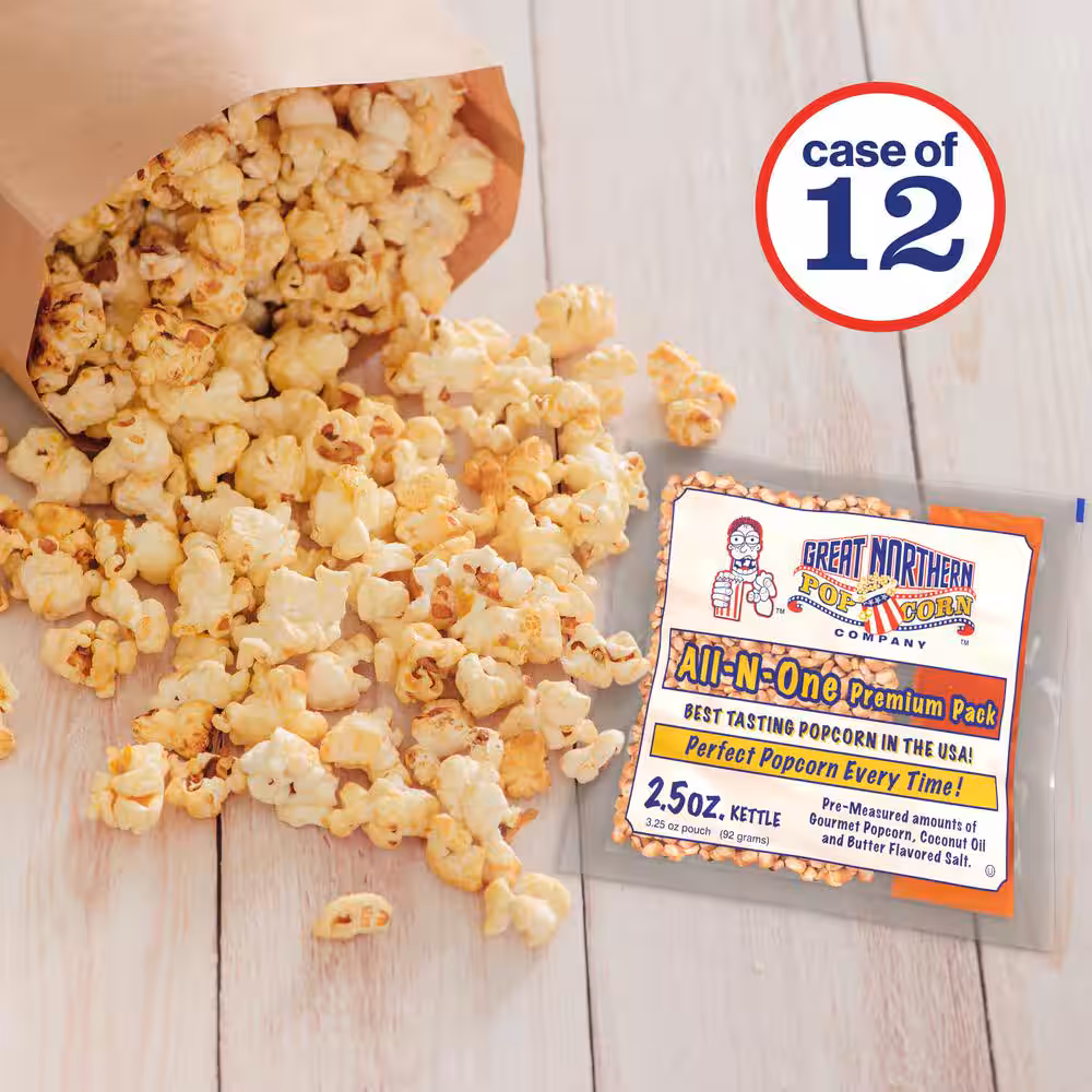 GREAT NORTHERN 2.5 oz. Popcorn Portion Packs (12-paquete) HWD630151