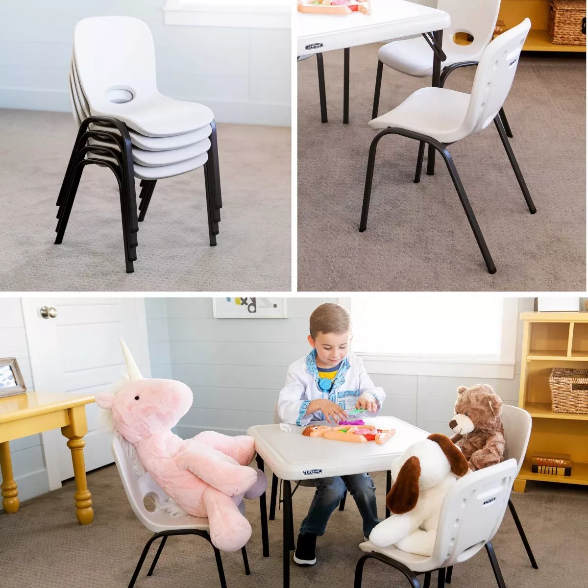 Set/Combo 4 Sillas Infantiles Lifetime