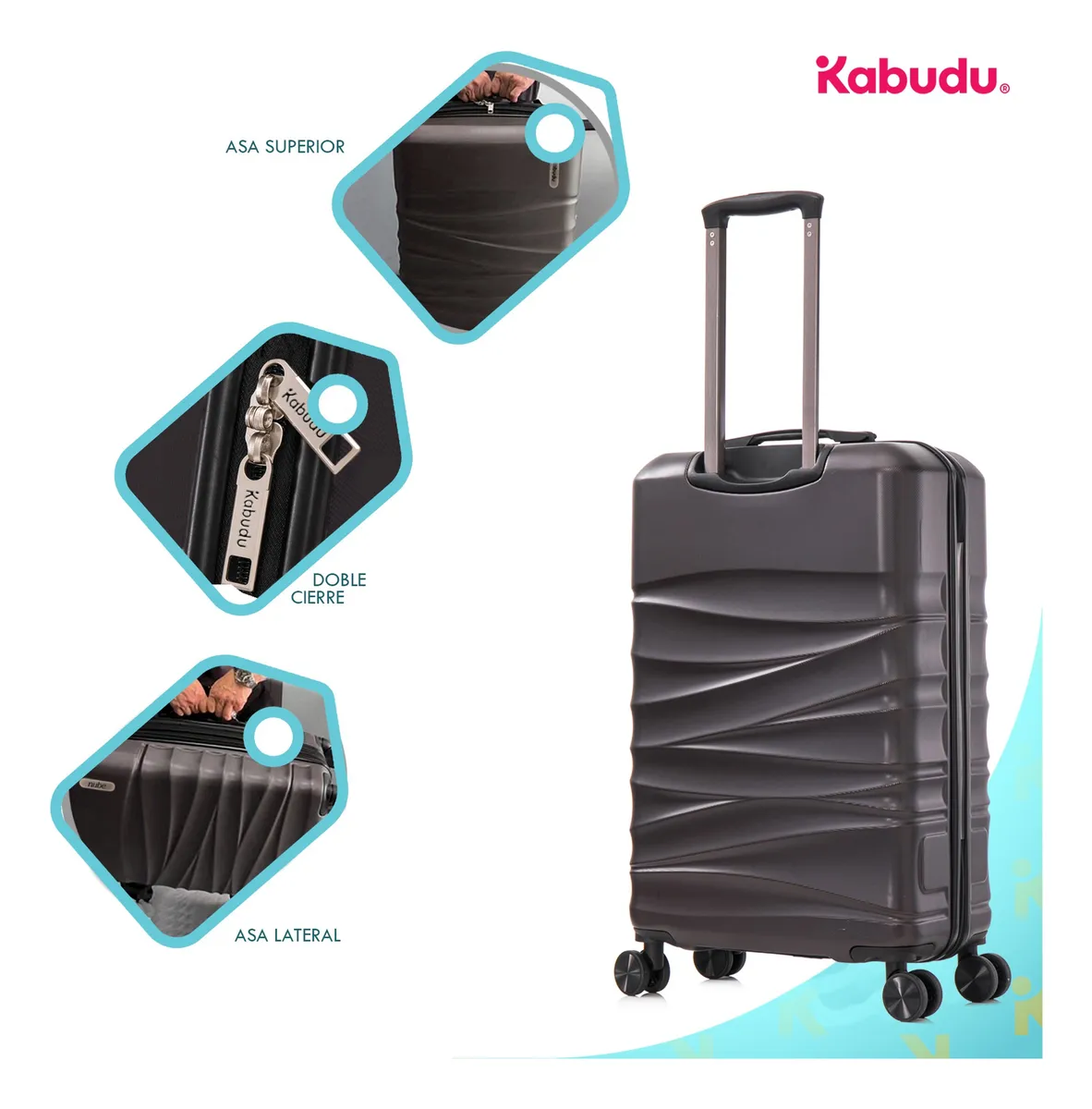 Set 4 Maletas Viaje Rigidas Resistentes Ruedas 360